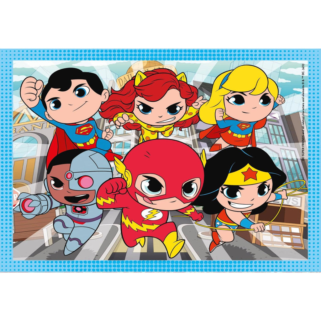 Jusice League Mini-mates DC Super Hero 4-in-1 puzle Clementoni