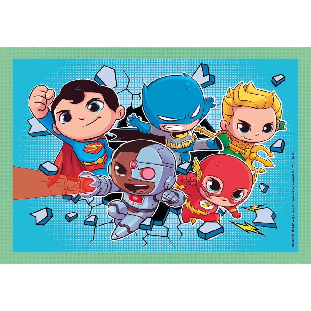 Jusice League Mini-mates DC Super Hero 4-in-1 puzle Clementoni