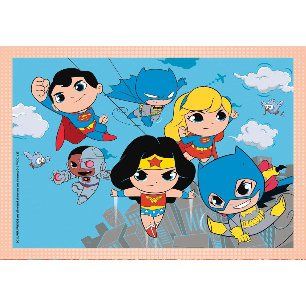 Jusice League Mini-mates DC Super Hero 4-in-1 puzle Clementoni