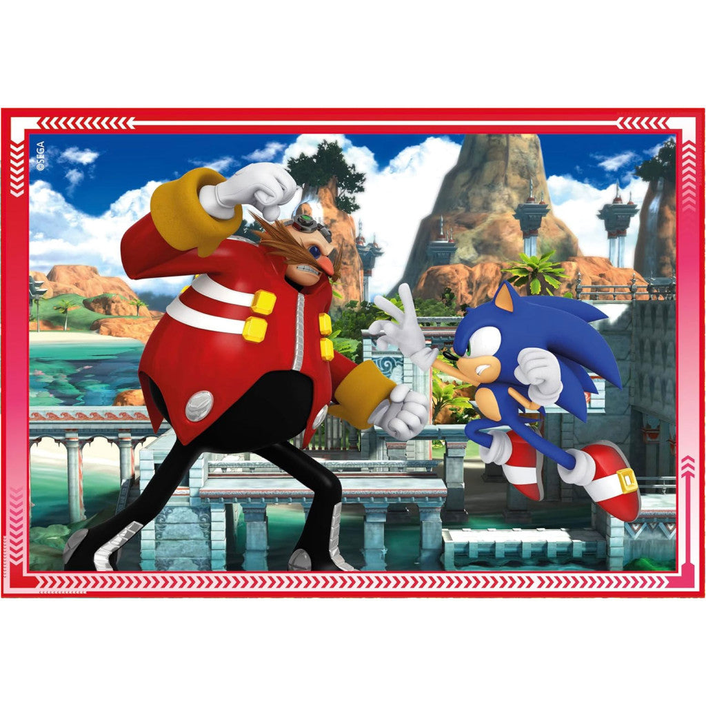 Sonic the Hedgehog Glāb dienu 4-in-1 puzle Clementoni