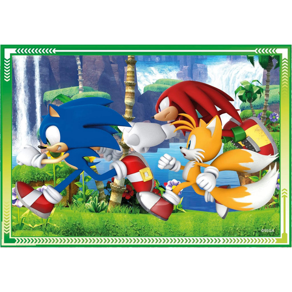 Sonic the Hedgehog Glāb dienu 4-in-1 puzle Clementoni