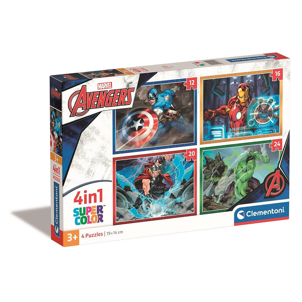Avengers Individuals Clementoni 4-in-1 mīkla