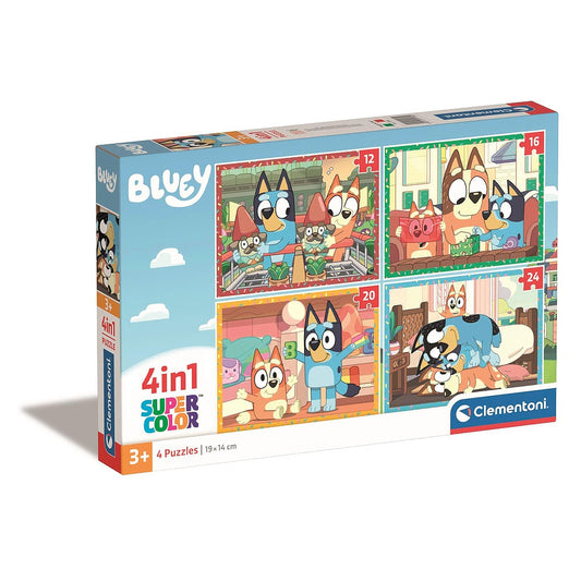 Bluey Play All Day 4-in-1 puzle Clementoni