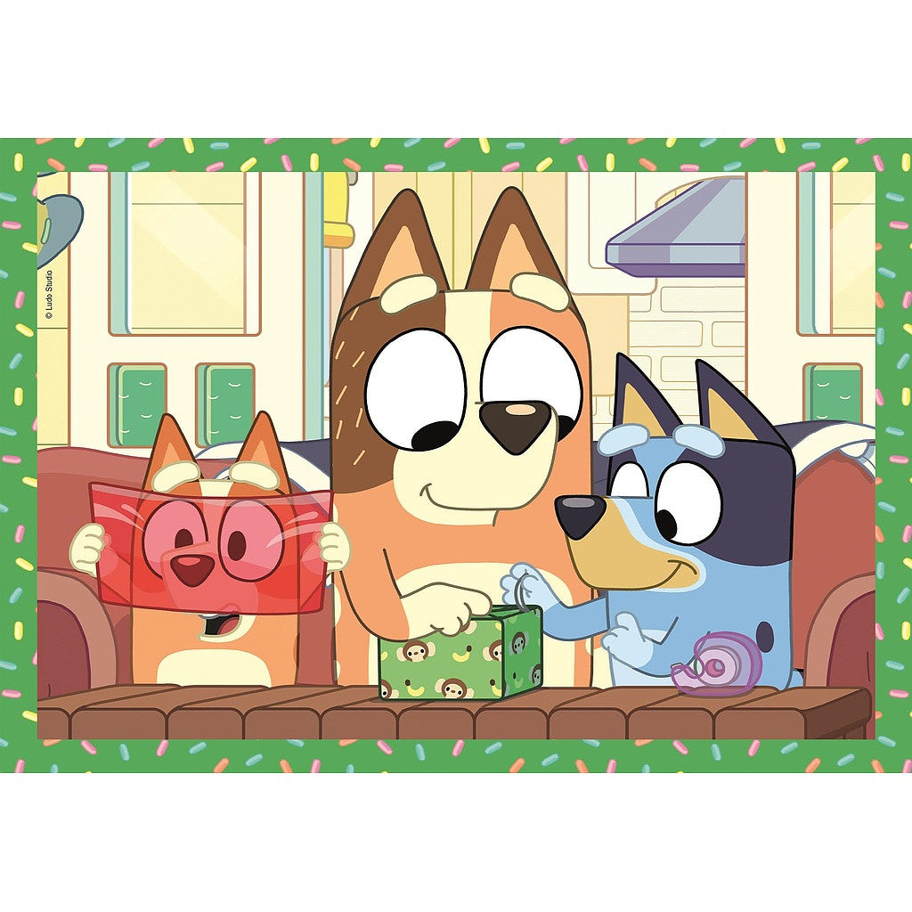 Bluey Play All Day 4-in-1 puzle Clementoni