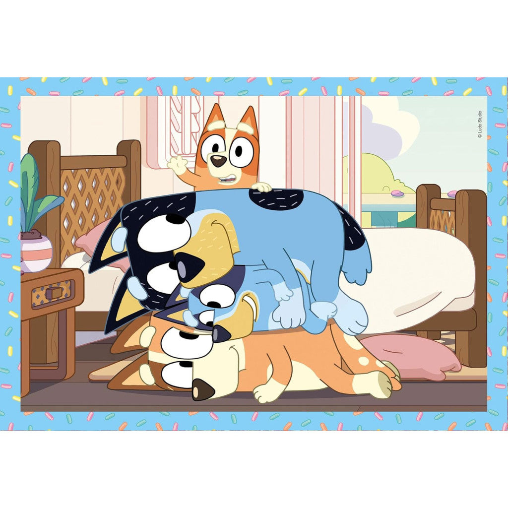 Bluey Play All Day 4-in-1 puzle Clementoni