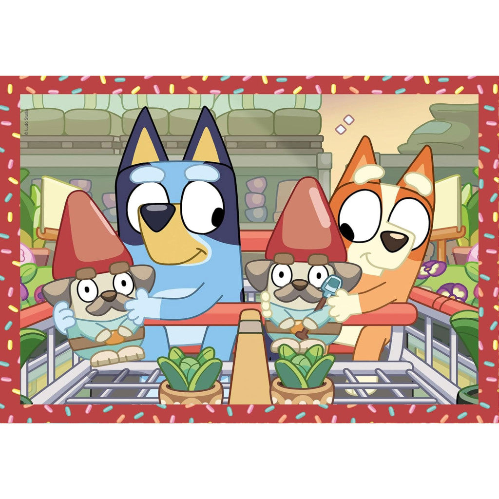 Bluey Play All Day 4-in-1 puzle Clementoni