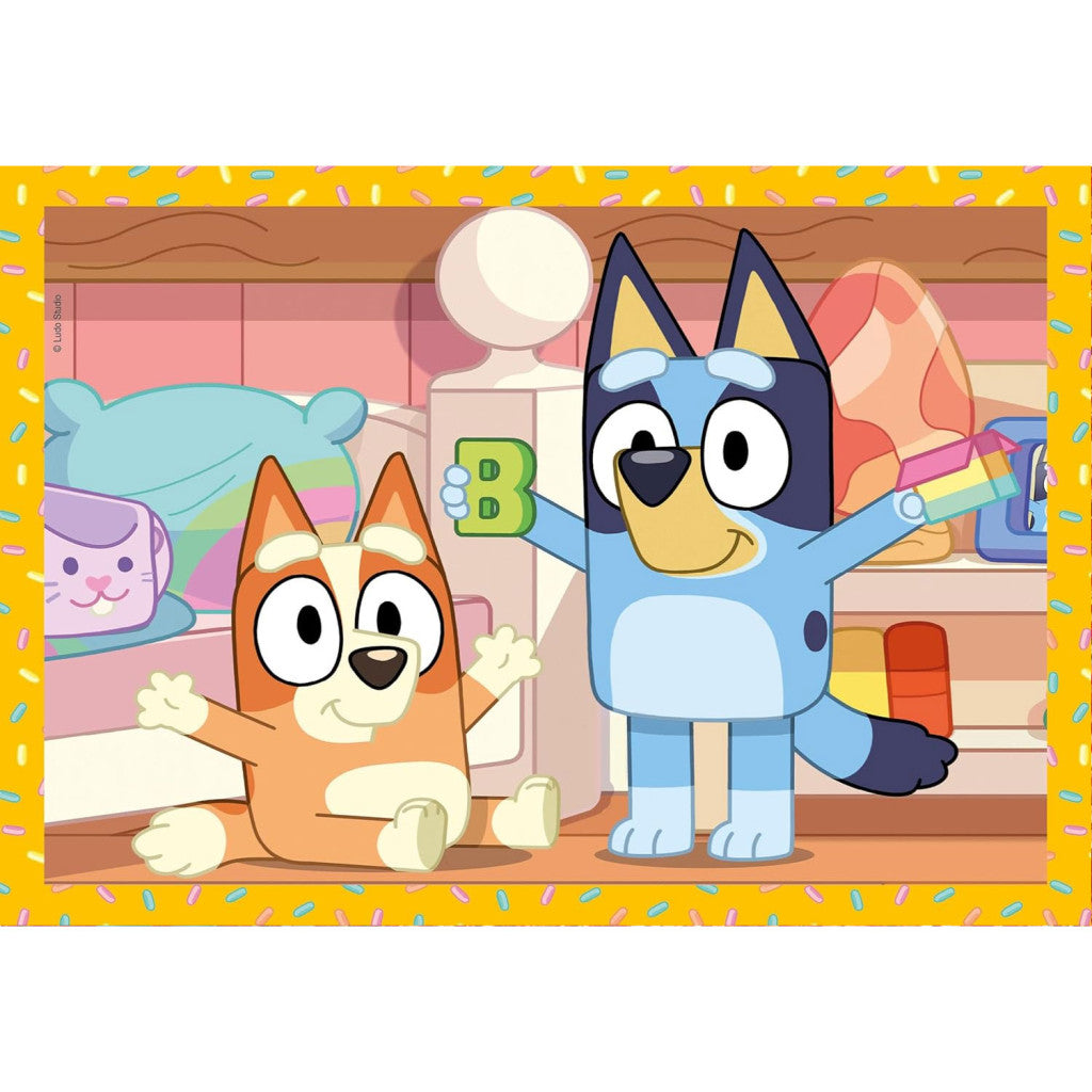 Bluey Play All Day 4-in-1 puzle Clementoni