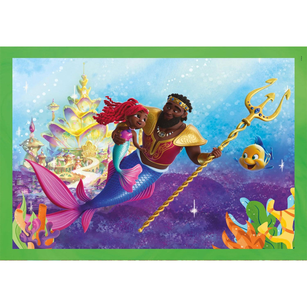 Disney Princess Junior Ariel 4 vienā puzle Clementoni