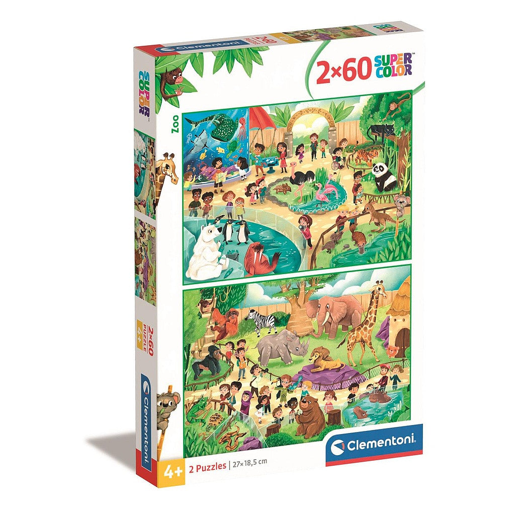 √Ållatos Zoo 2x60 db-os puzle Clementoni