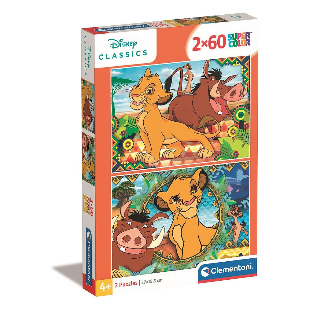 Disney Lauvu karalis Troņmantnieks 2x60 gabalu puzle Clementoni