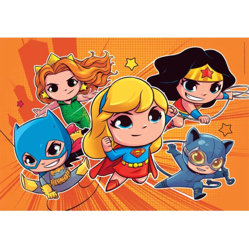 Jusice League Mini Friends DC Super Hero 2x60 gab. puzle Clementoni