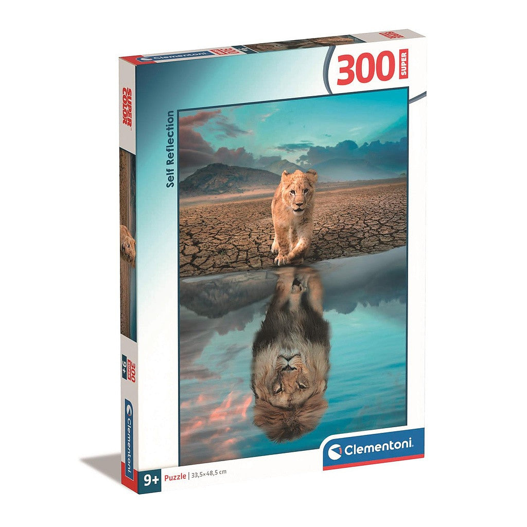 Dzīvnieki Pašrefleksija Lauva 300 gabalu puzle Clementoni