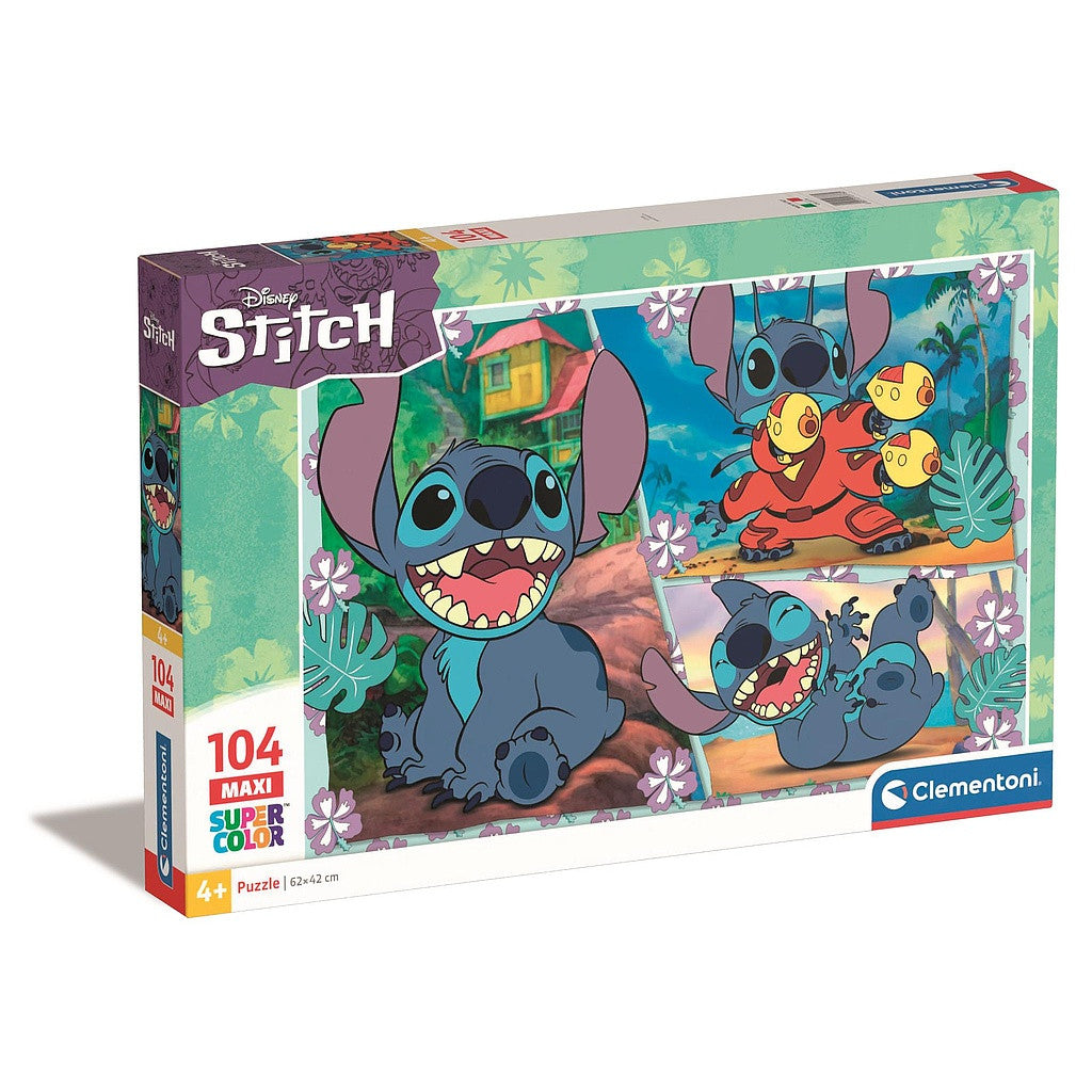Disney Lilo un Stitch plazmas blastera 104 gabalu maksi puzle Clementoni