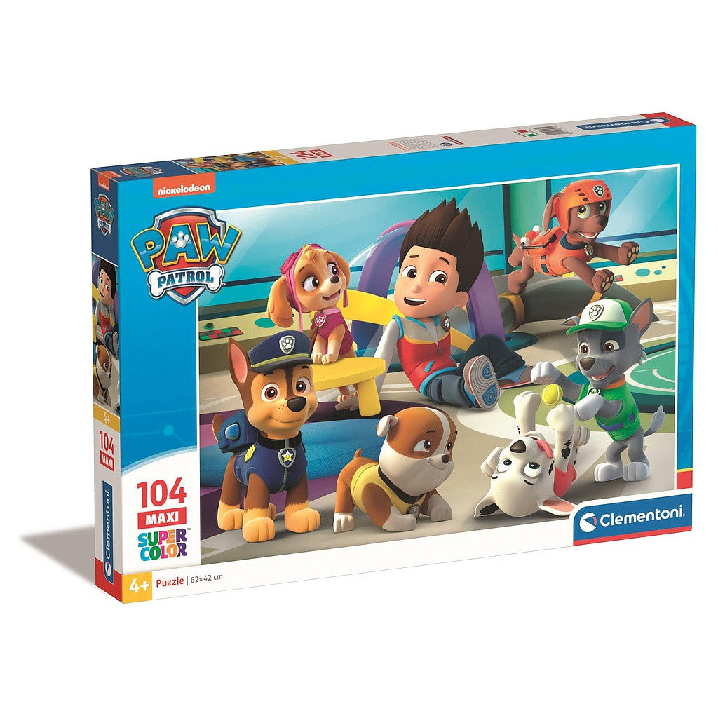 Clementoni Paw Patrol rotaļu laika 104 detaļu maksi puzle