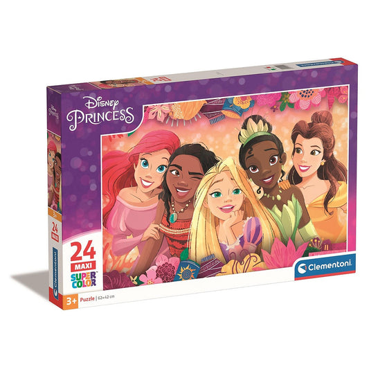 Disney princeses ziedu rāmja 24 daļu maksi puzle Clementoni