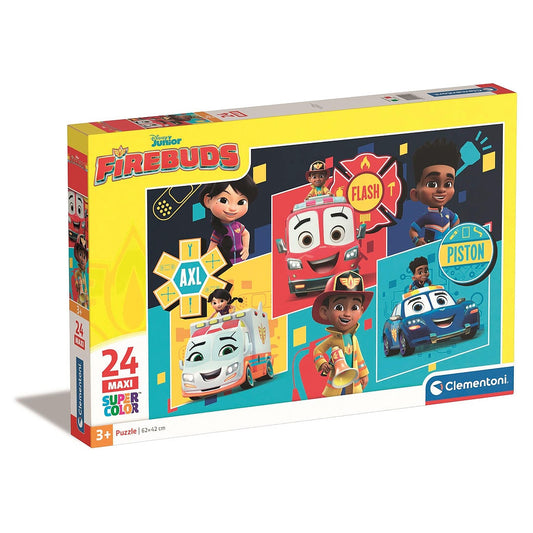 Mākslas spēle Heroes and Wheels 24 db-os maxi puzle Clementoni