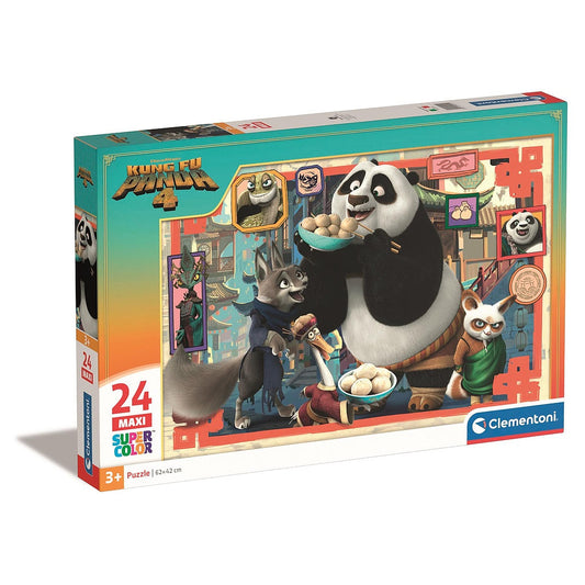 Kung Fu Panda klimpas laiks 24 db-os maxi puzzle Clementoni