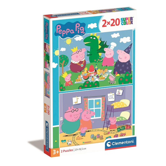 Peppa malac Dragon 2x20 db-os puzle Clementoni