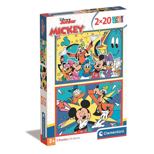 Disney Mikija smejošais 2x20 gabalu puzle Clementoni