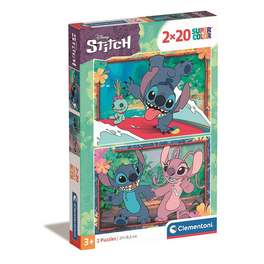Disney Lilo un Stitch eņģelis 2x20 gabaliņu Clementoni puzle