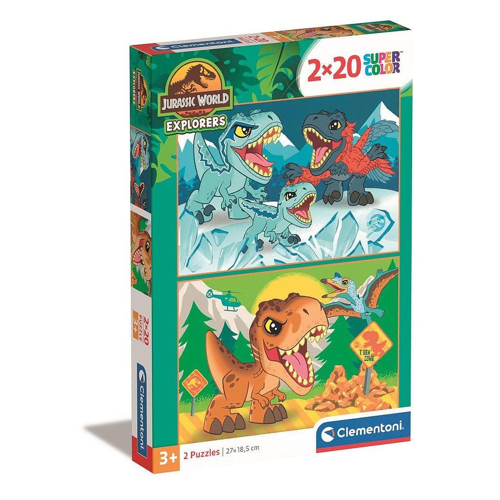 Dinozauru pētnieki 2x20 gabalu puzle Clementoni