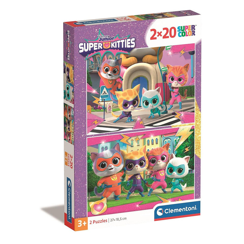 Clementoni puzle "Cat Power Super Kitties" 2x20 gab.