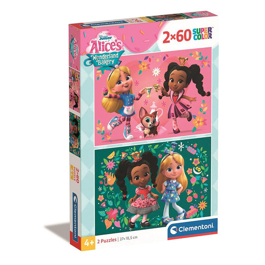 Alises Brīnumzemes maiznīcas ziedi Disney 2x60 gab. puzle Clementoni
