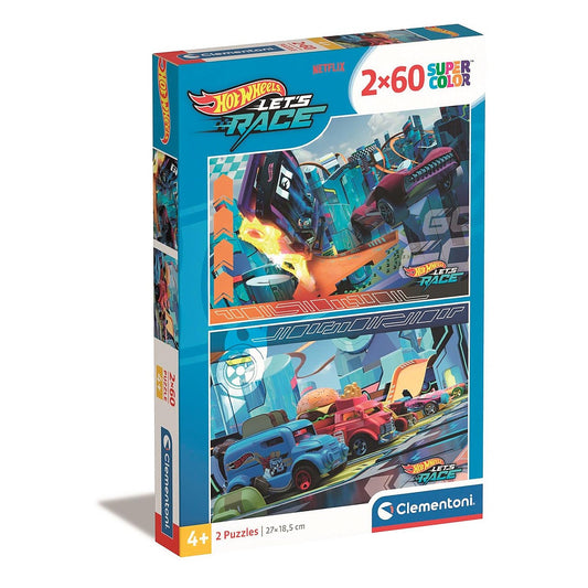Hot Wheels Tērauda bumbiņas 2x60 db-os puzle Clementoni