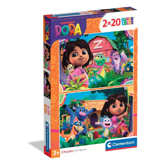 Dora - Pētnieces Dārza 2x20 gabali Clementoni puzle