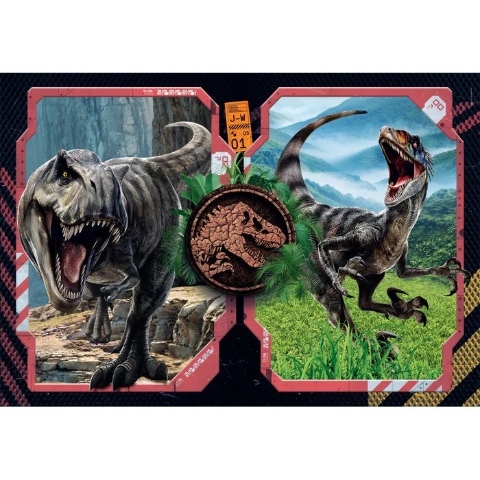 Jurassic World Bīstamās zonas 2x60 gabalu puzle Clementoni