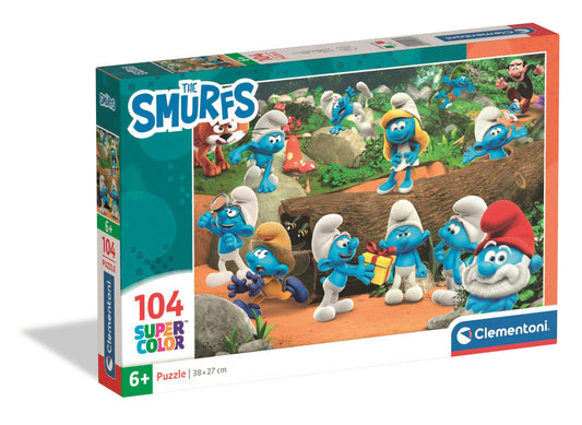 Smurfu meža 104 gabalu Clementoni puzle