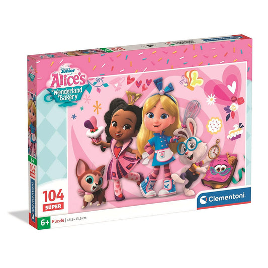 Disney Classics Fērgija Disney Alise Brīnumzemē konditorejas veikals 104 gabalu puzle Clementoni