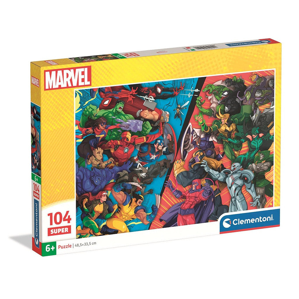 Marvel VS ļaundaru 104 gabalu Clementoni puzle