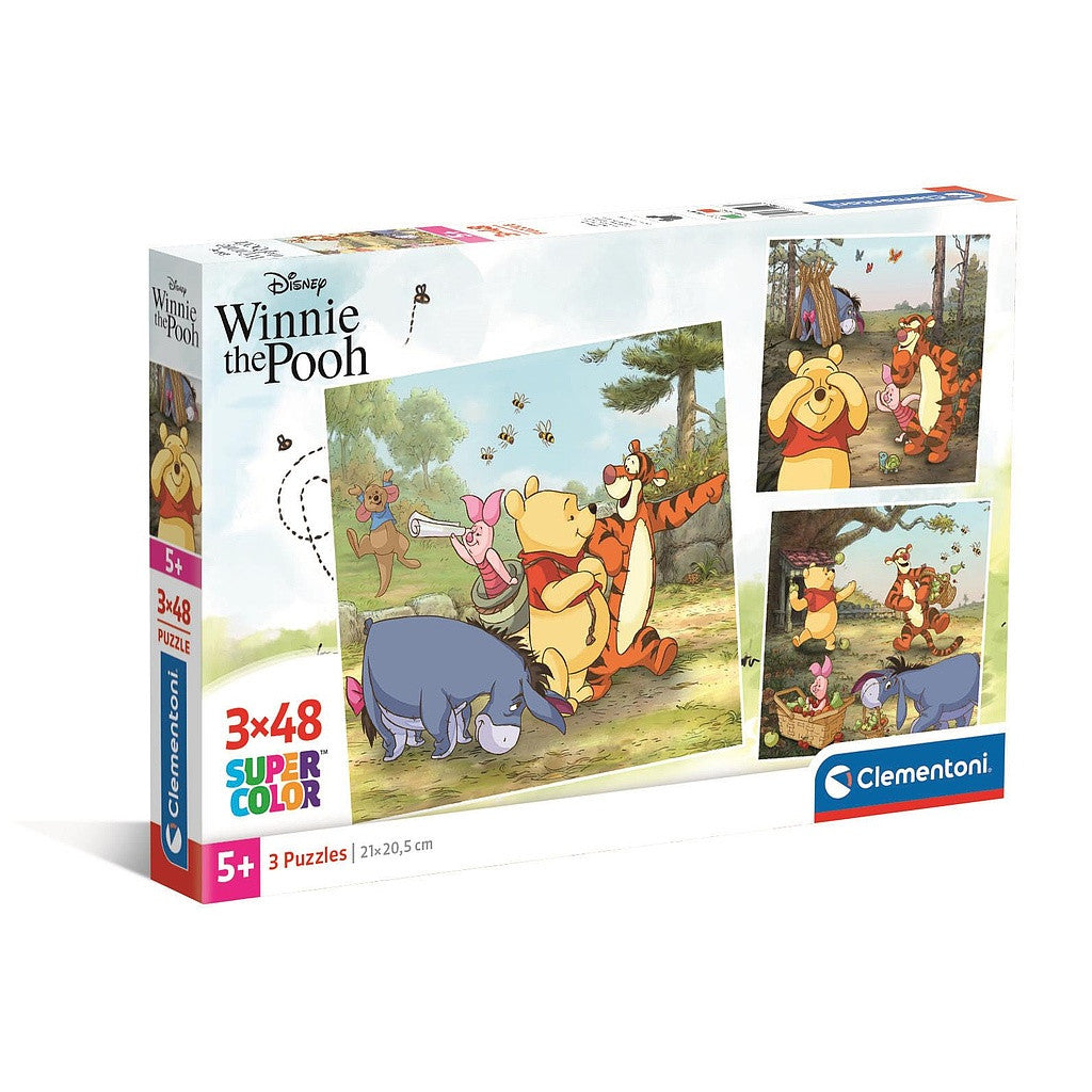 Disney Vinnijs Pūks 3x48 gab. puzle Clementoni