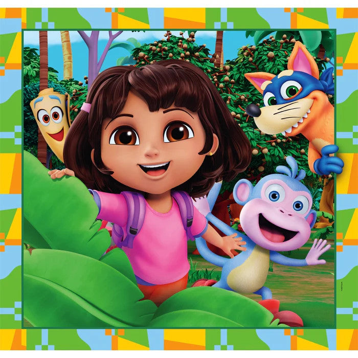 Dora the Explorer Džungļu meklējumi Clementoni 3x48 gabalu puzle