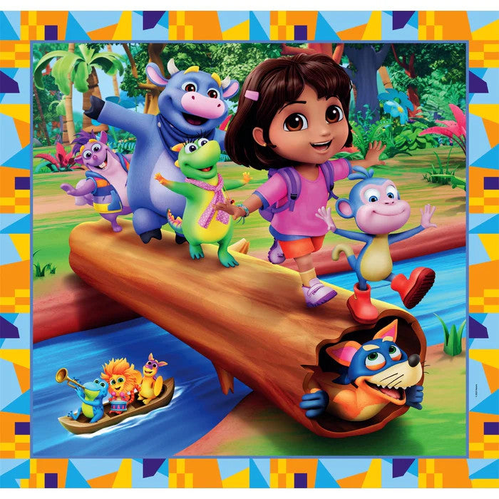 Dora the Explorer Džungļu meklējumi Clementoni 3x48 gabalu puzle