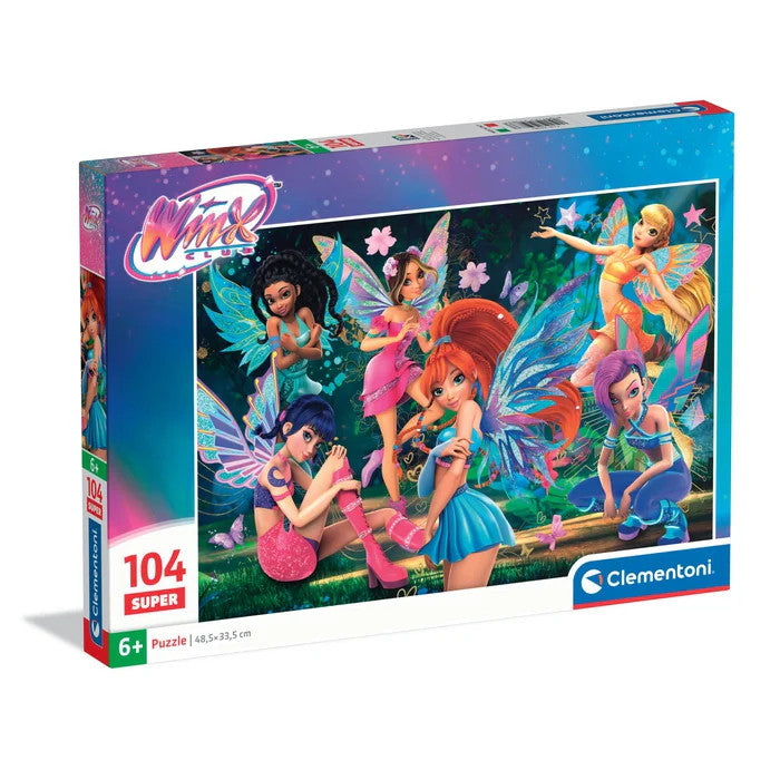 Winx Club Mistiskā 104 detaļu superpuzle Clementoni