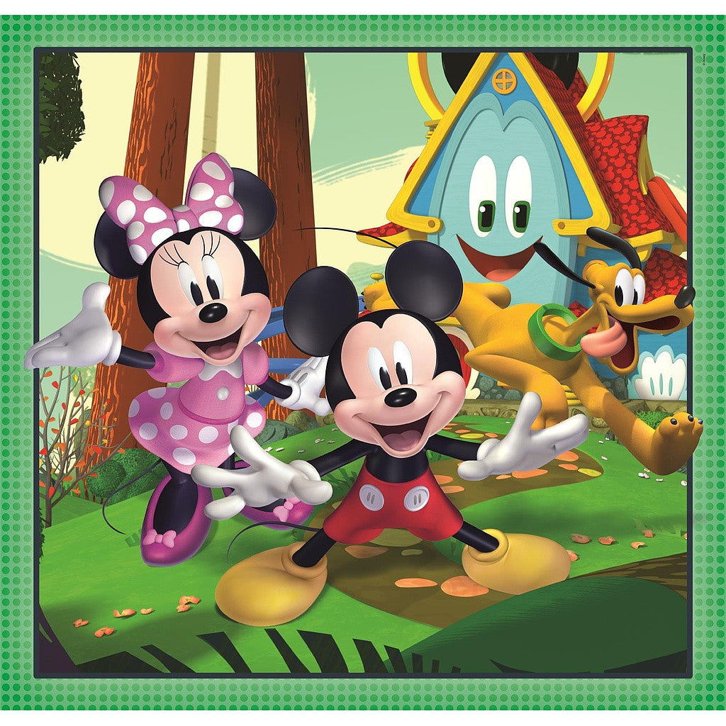 Disney Mikija kluba mājas 3x48 gab. puzle Clementoni