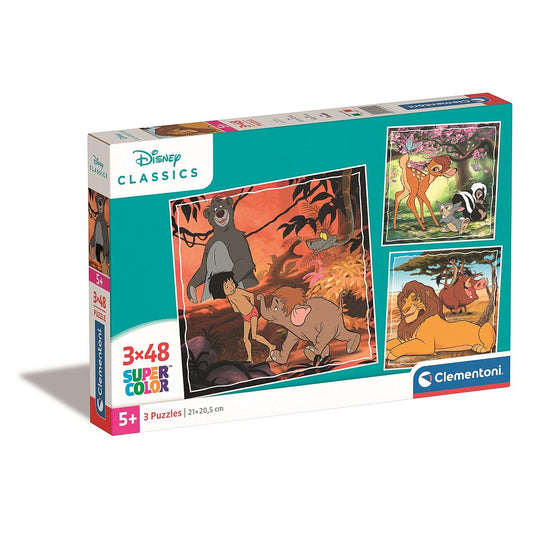 Disney Classics Timeless 3x48 gab. puzle Clementoni