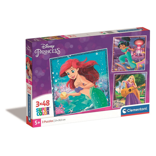 Disney princeses Ariel 3x48 gabalu puzle Clementoni