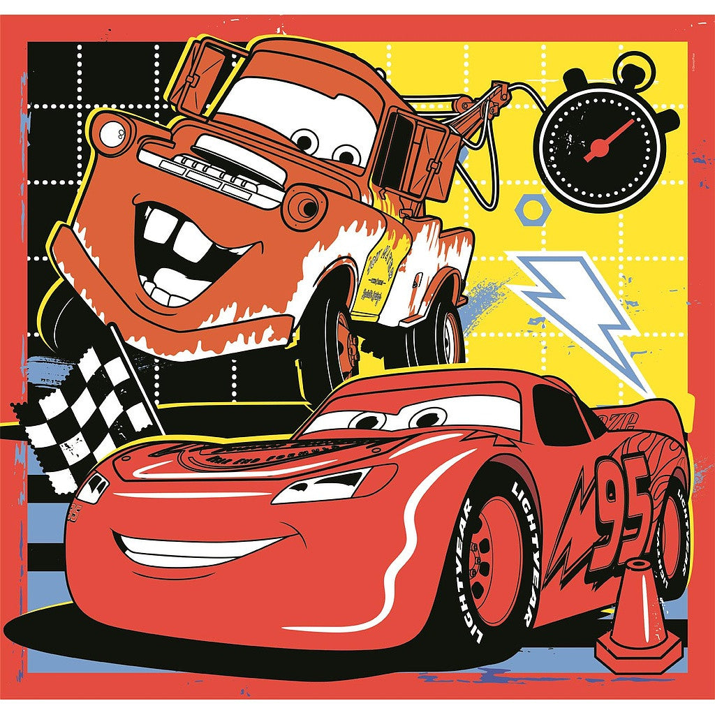 Disney Cars Team-95 3x48 gab. puzle Clementoni