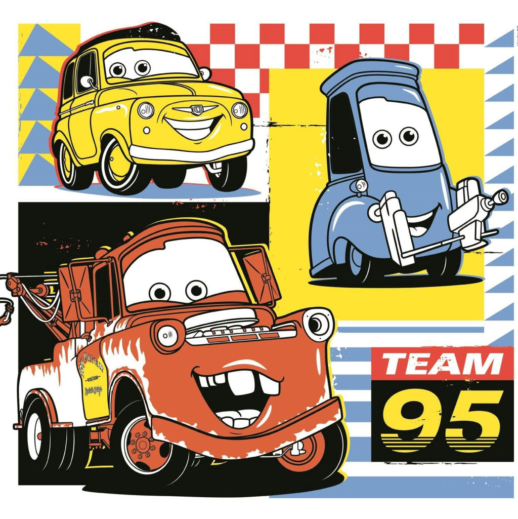 Disney Cars Team-95 3x48 gab. puzle Clementoni
