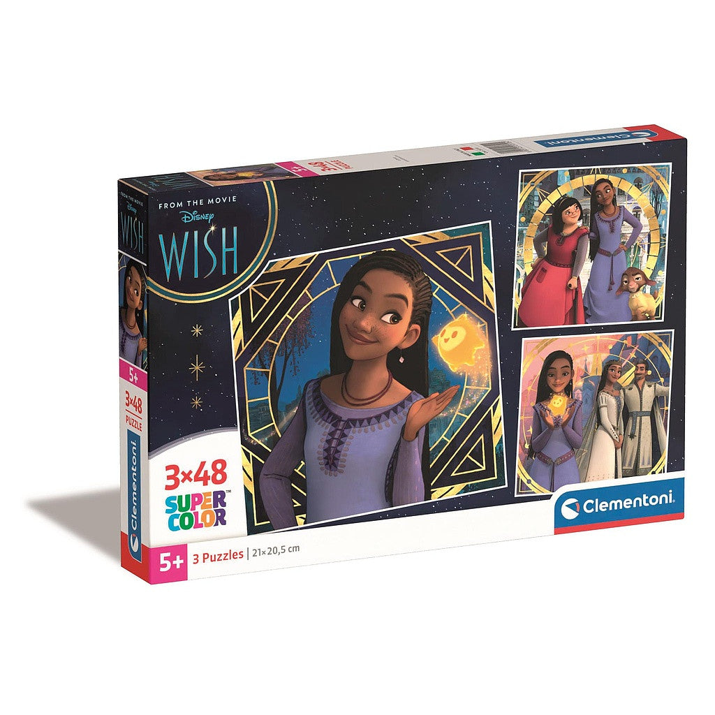 Disney Wish Mystic 3x48 gab. puzle Clementoni