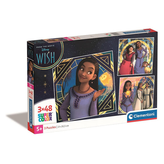 Disney Wish Mystic 3x48 gab. puzle Clementoni