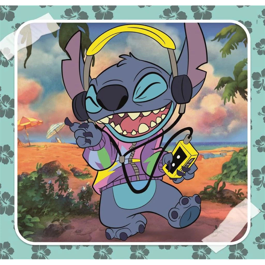 Disney Lilo un Stitch mūzika, ģitāras spēlēšana, 3x48 gab. puzle, Clementoni