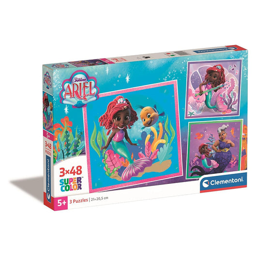 Disney Princess Junior Ariel 3x48 gabalu Clementoni puzle