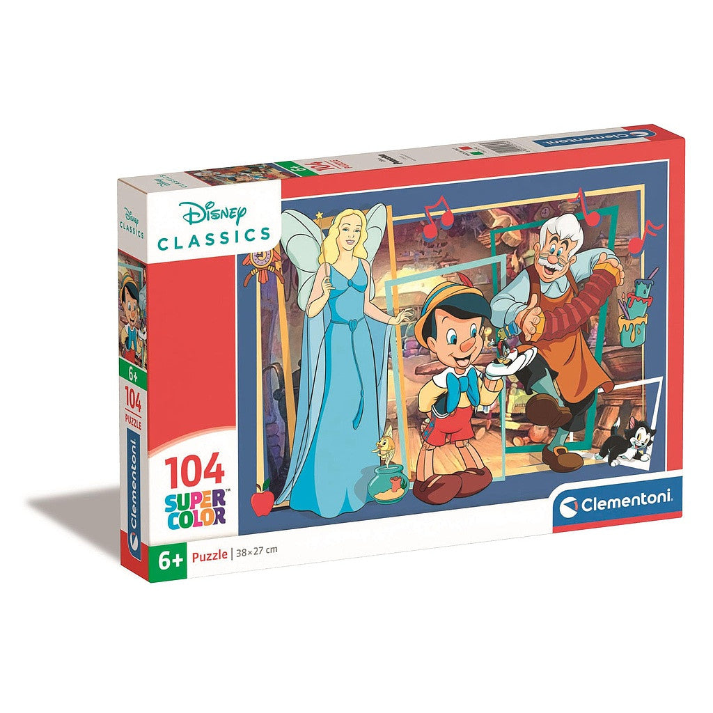 Disney Classics Pinokio 104 gabalu puzle Clementoni