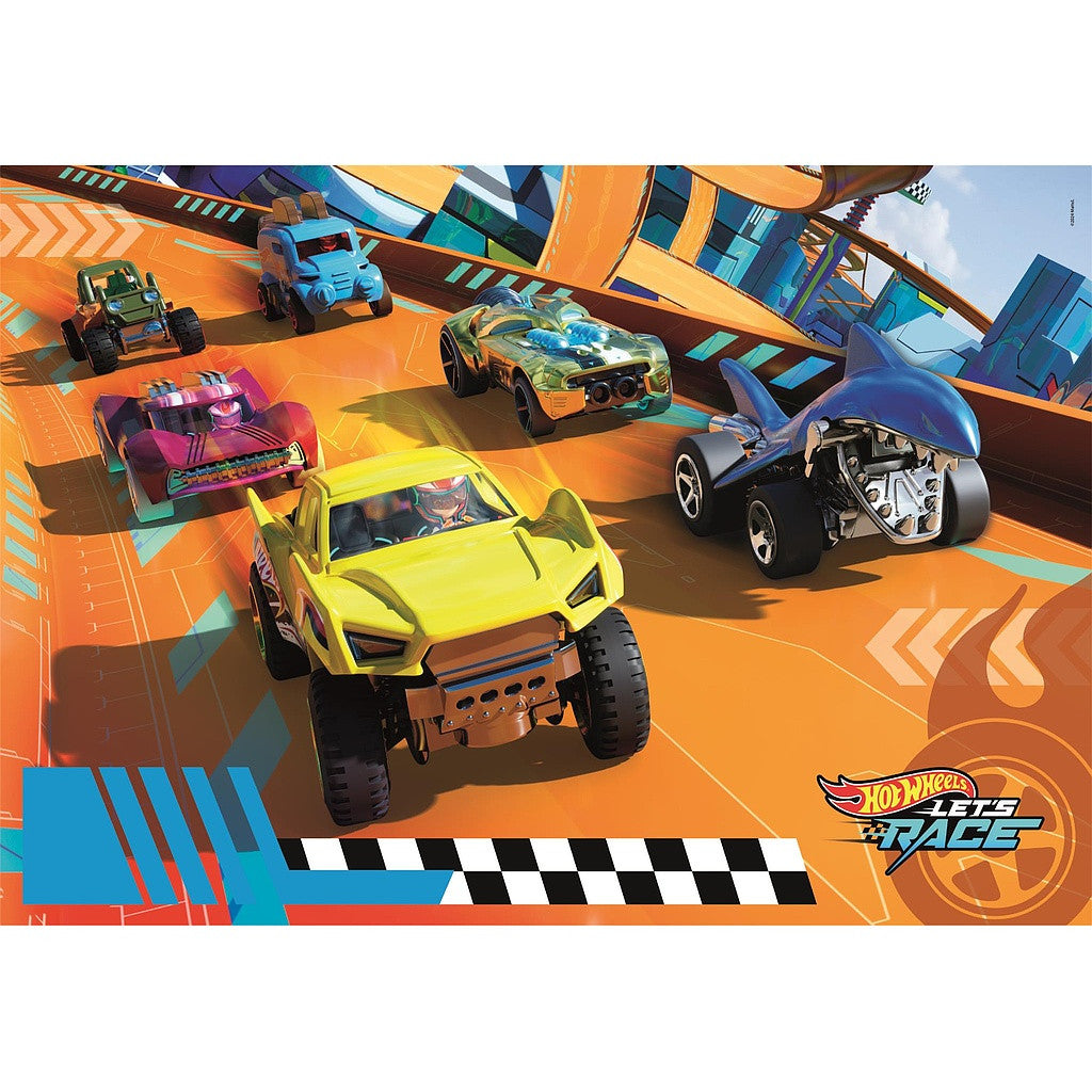 Hot Wheels Turbo Track 104 db-os maxi puzle Clementoni