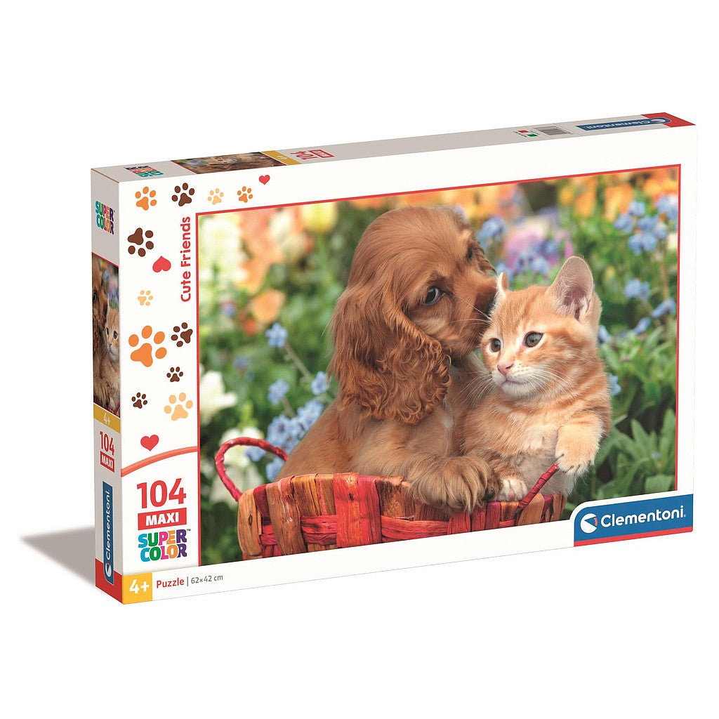 √Ållatos Cute Friends 104 db-os maxi puzle Clementoni