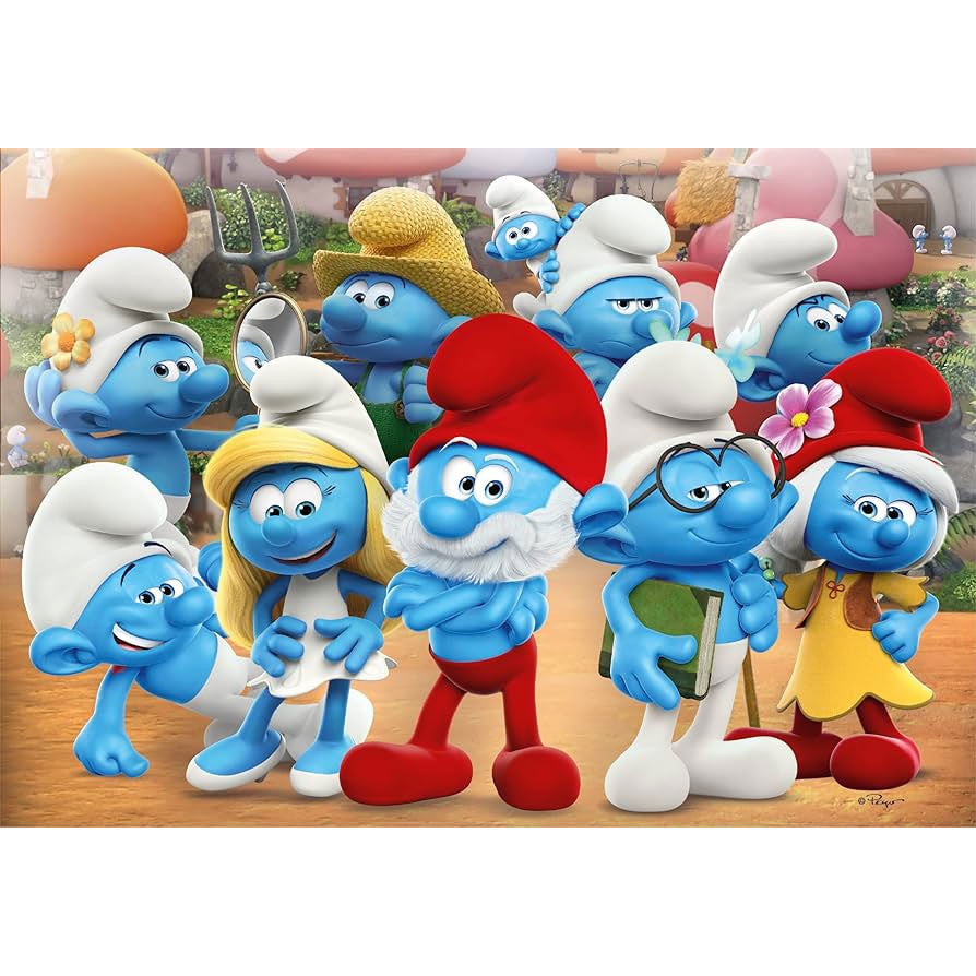 Smurfu salidojums 60 gabalu Clementoni puzle